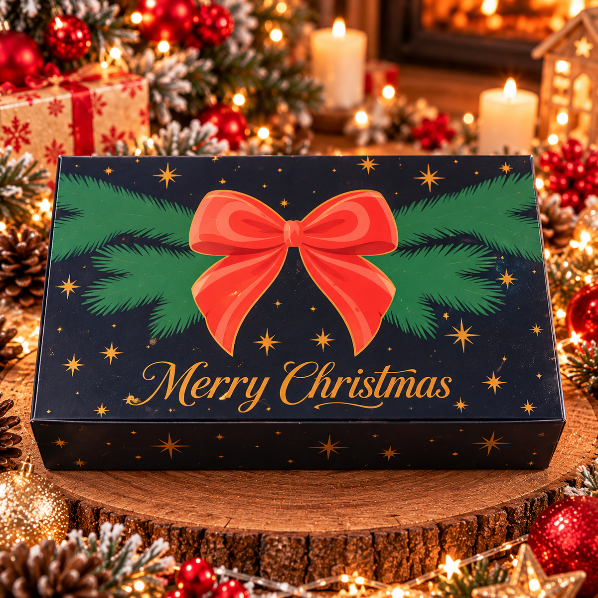 🎄🎶 Boîte Musicale de Noël – Assortiment de Chocolats & Bonbons 🍫🎁