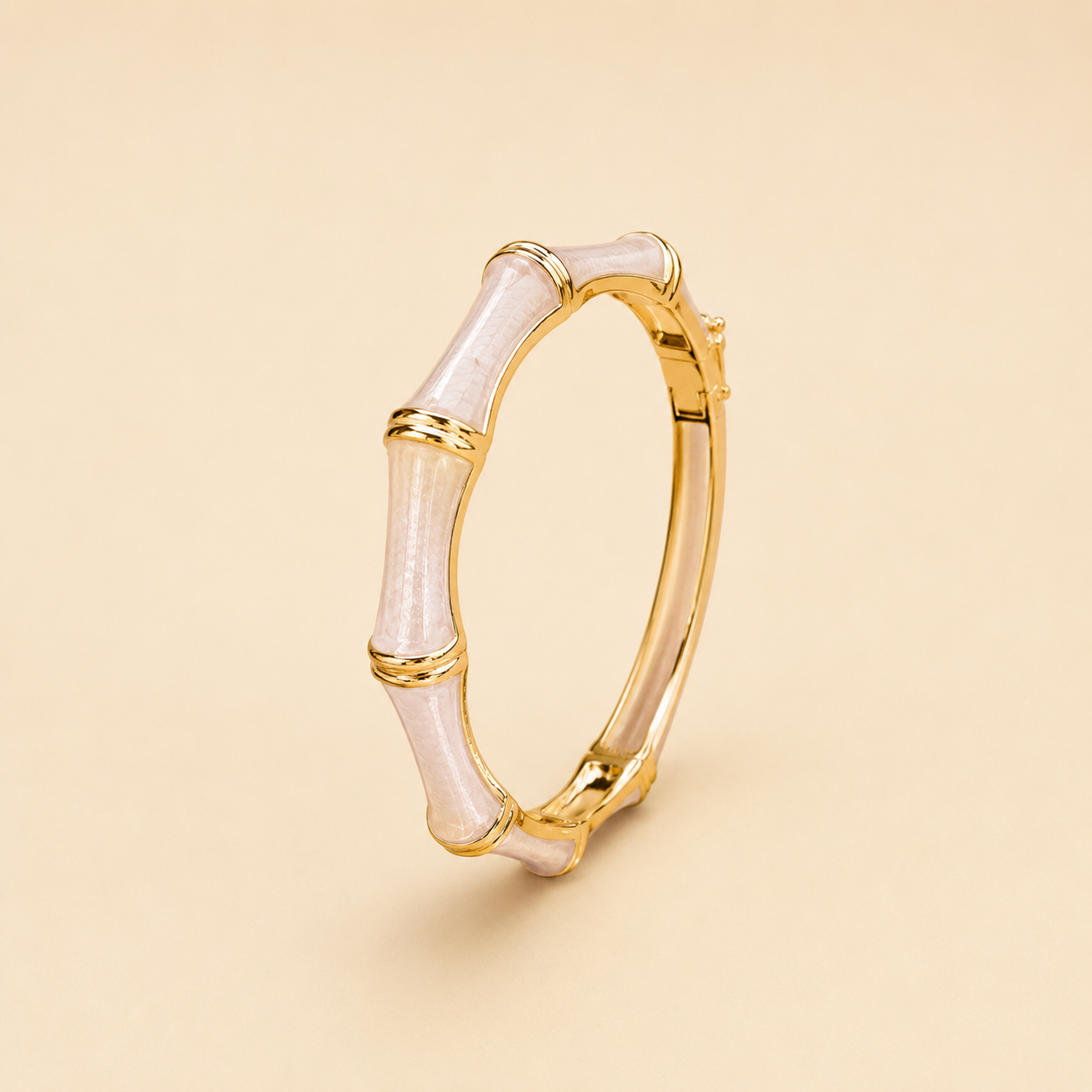🐚 Jonc Nacre – Blanc/Doré