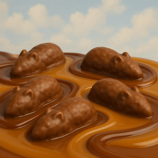 🌸🍫Souris Caramel Chocolat – 5 pièces🍫🌸