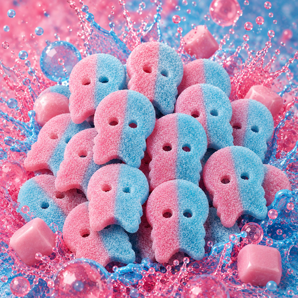 🌸 Bubs Bubble-Gum Acidulé - 100g 🌸