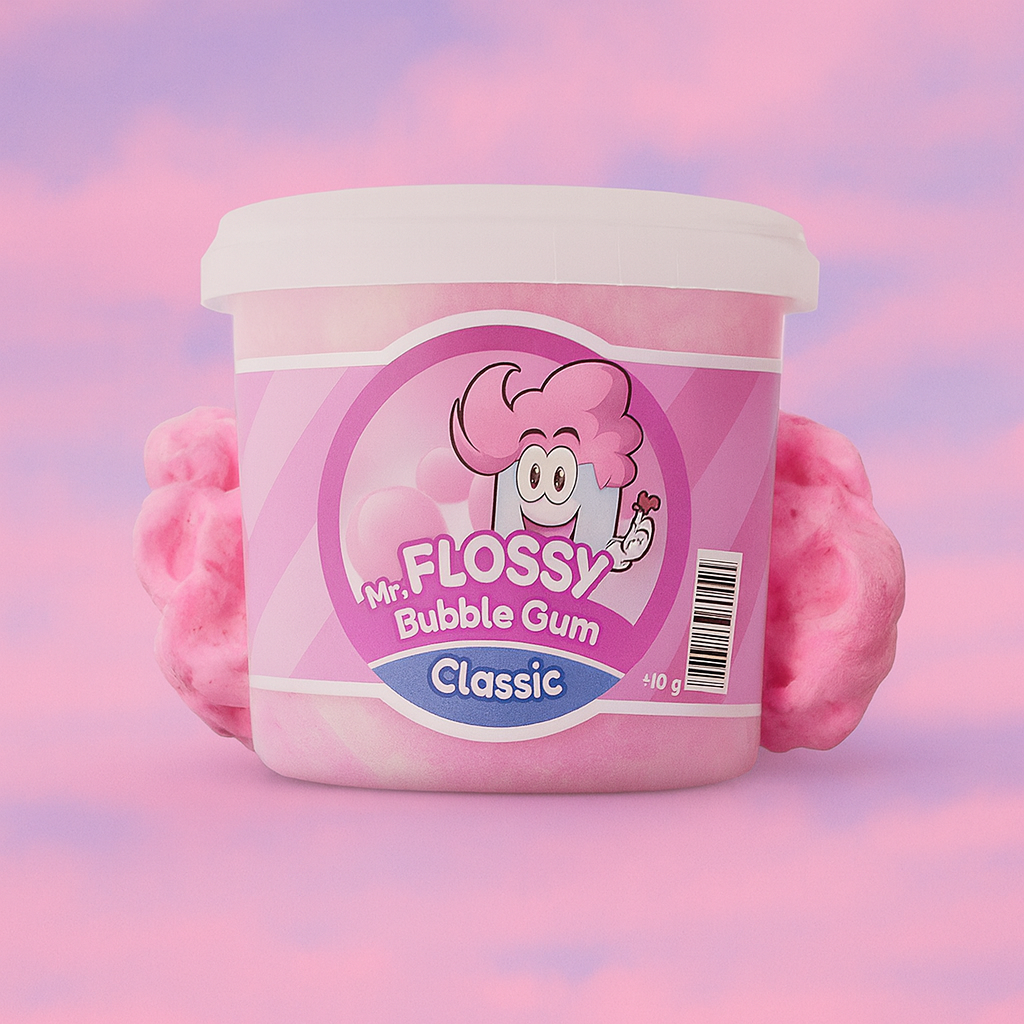 🌸🍭 Barbe à Papa Bubble Gum – Mr Flossy 🍭🌸