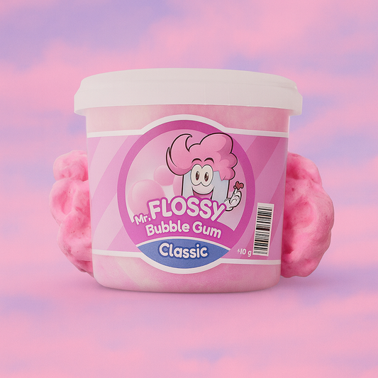 🌸🍭 Barbe à Papa Bubble Gum – Mr Flossy 🍭🌸