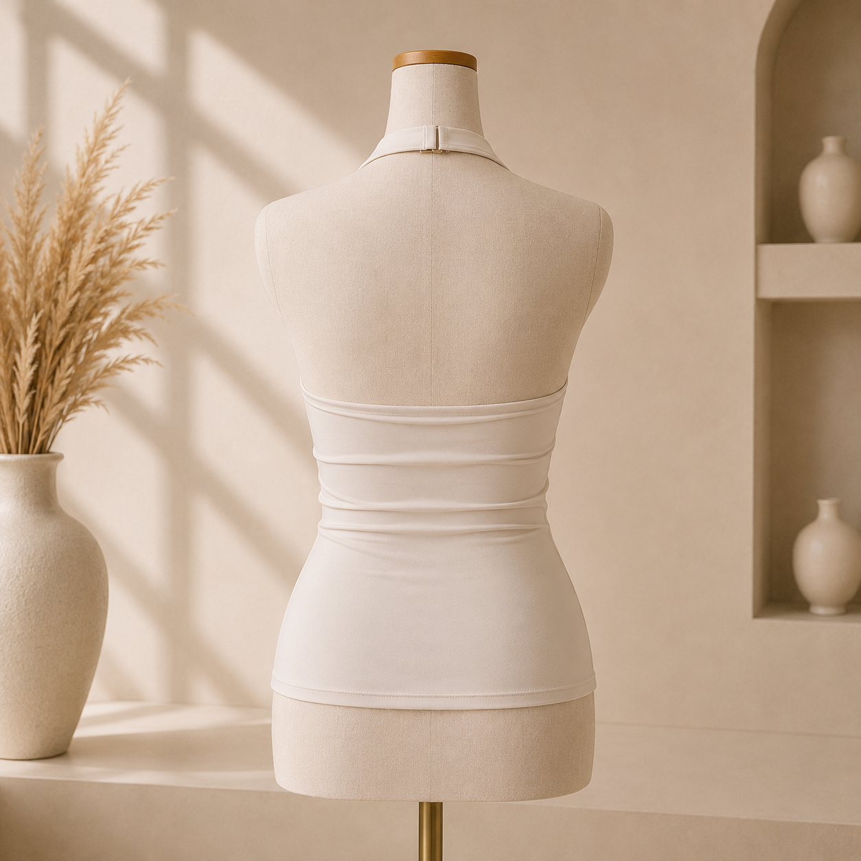 ✨ Top Beige Dos Nu à Œillets ✨