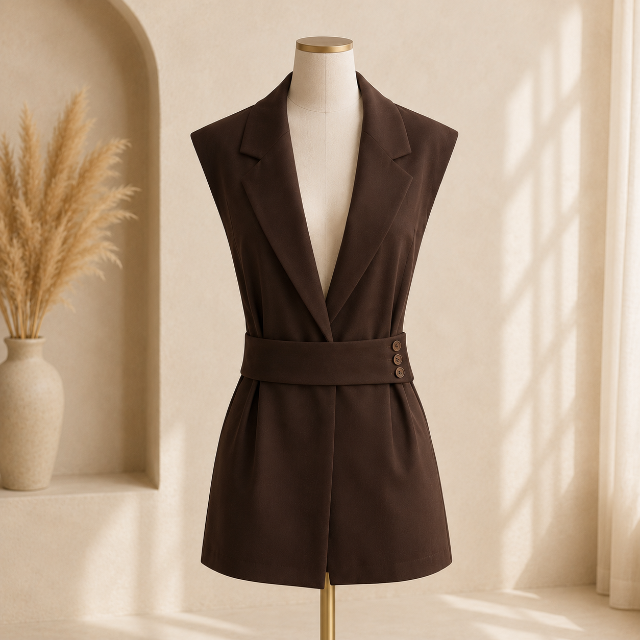 Blazer Sans Manches Choco 🤎