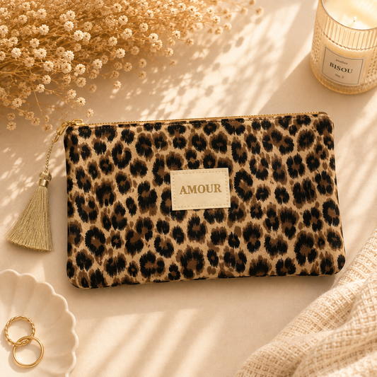 🤎 Pochette Amour Léopard
