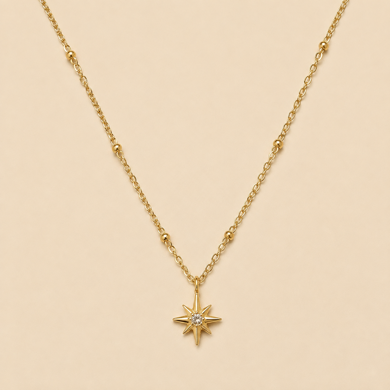✨ Collier Étoile Polaire Doré