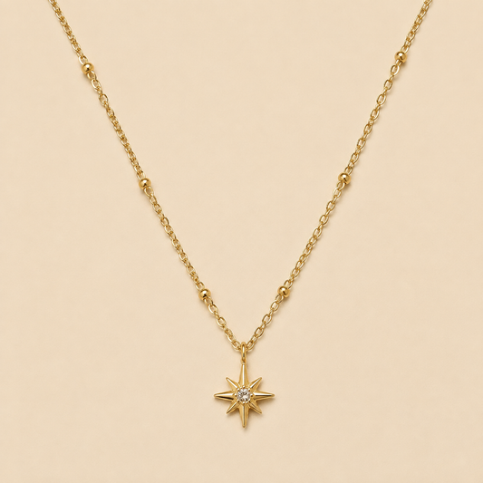 ✨ Collier Étoile Polaire Doré