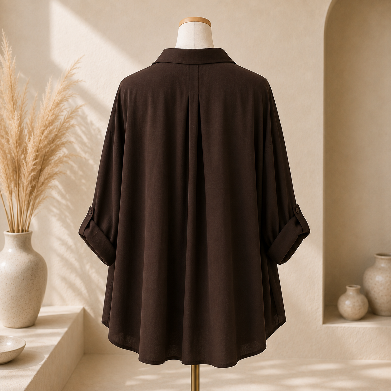 🤎 Chemise Choco Coupe Ballon