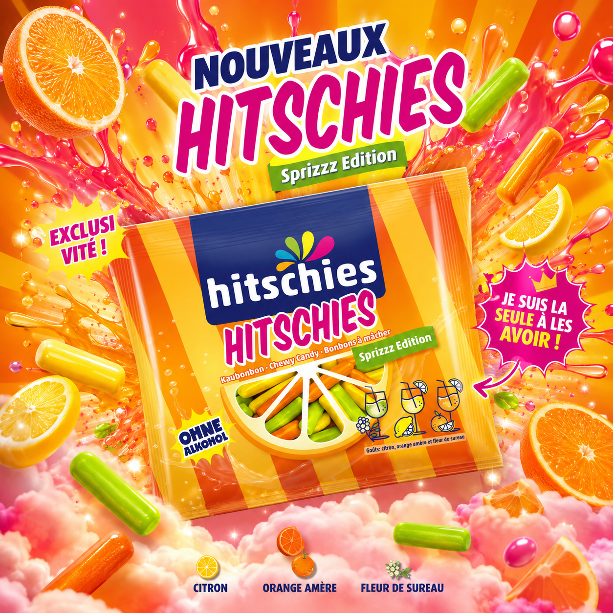 🍊 Hitschies Sprizzz Edition – Nouveauté Exclusive - ÉDITION LIMITÉE 🍋✨