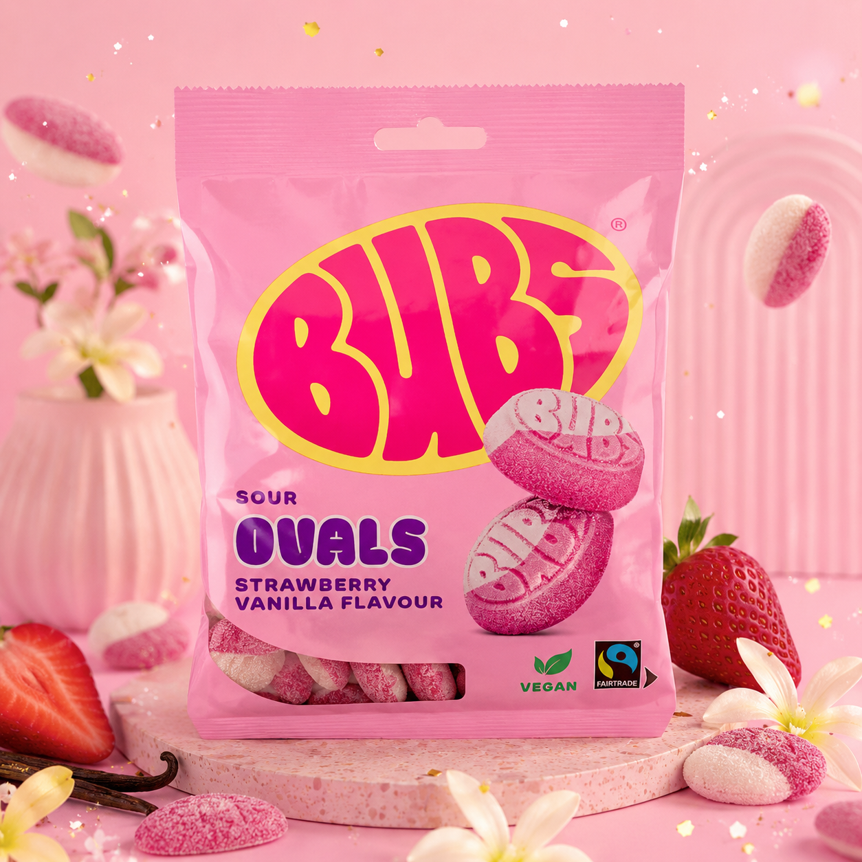 🌸 Bubs Fraise Vanille Acidulé - 1 Sachet 🌸