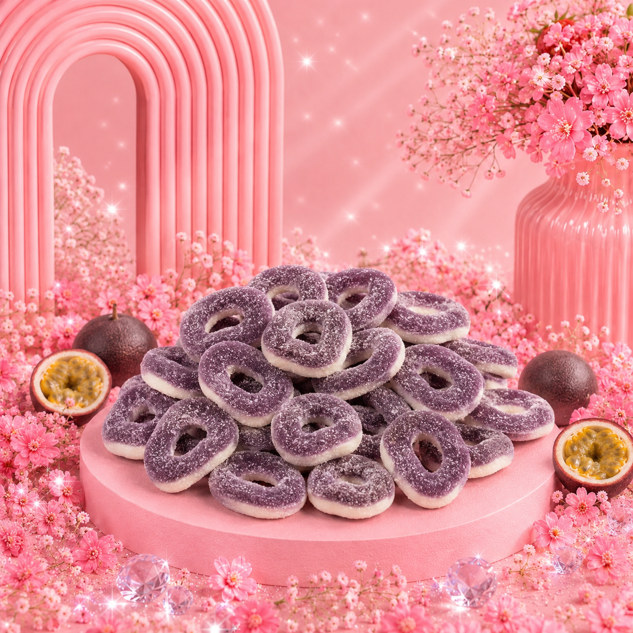 🌸 Anneaux Sucrés Passion - 100g 🌸