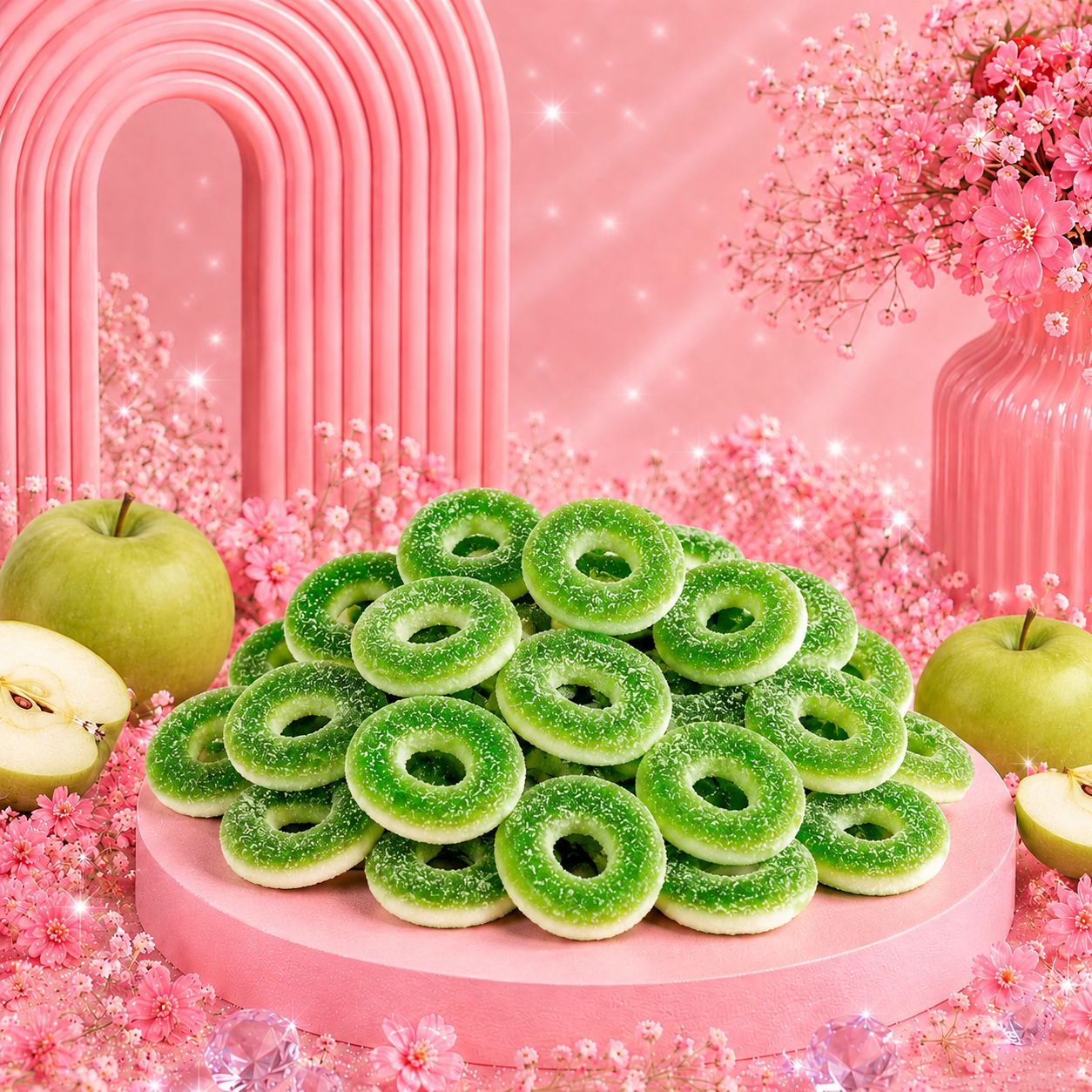 🌸 Anneaux Sucrés Pomme - 100g 🌸