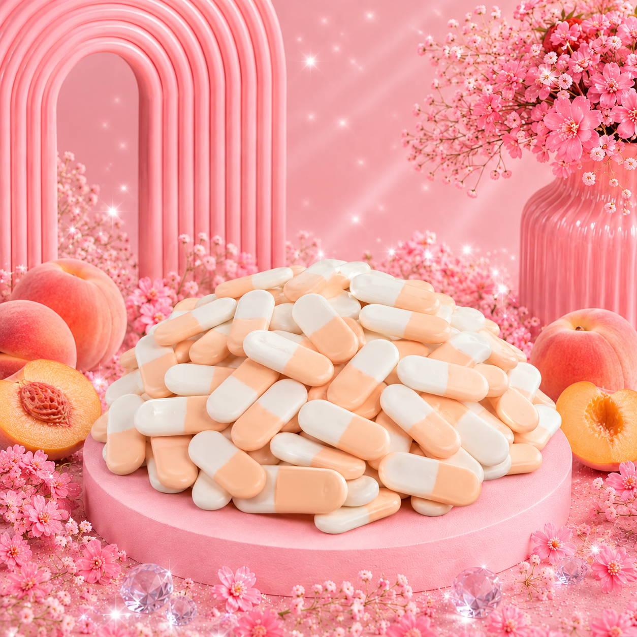 🌸 Briquettes Pêche - 100g 🌸