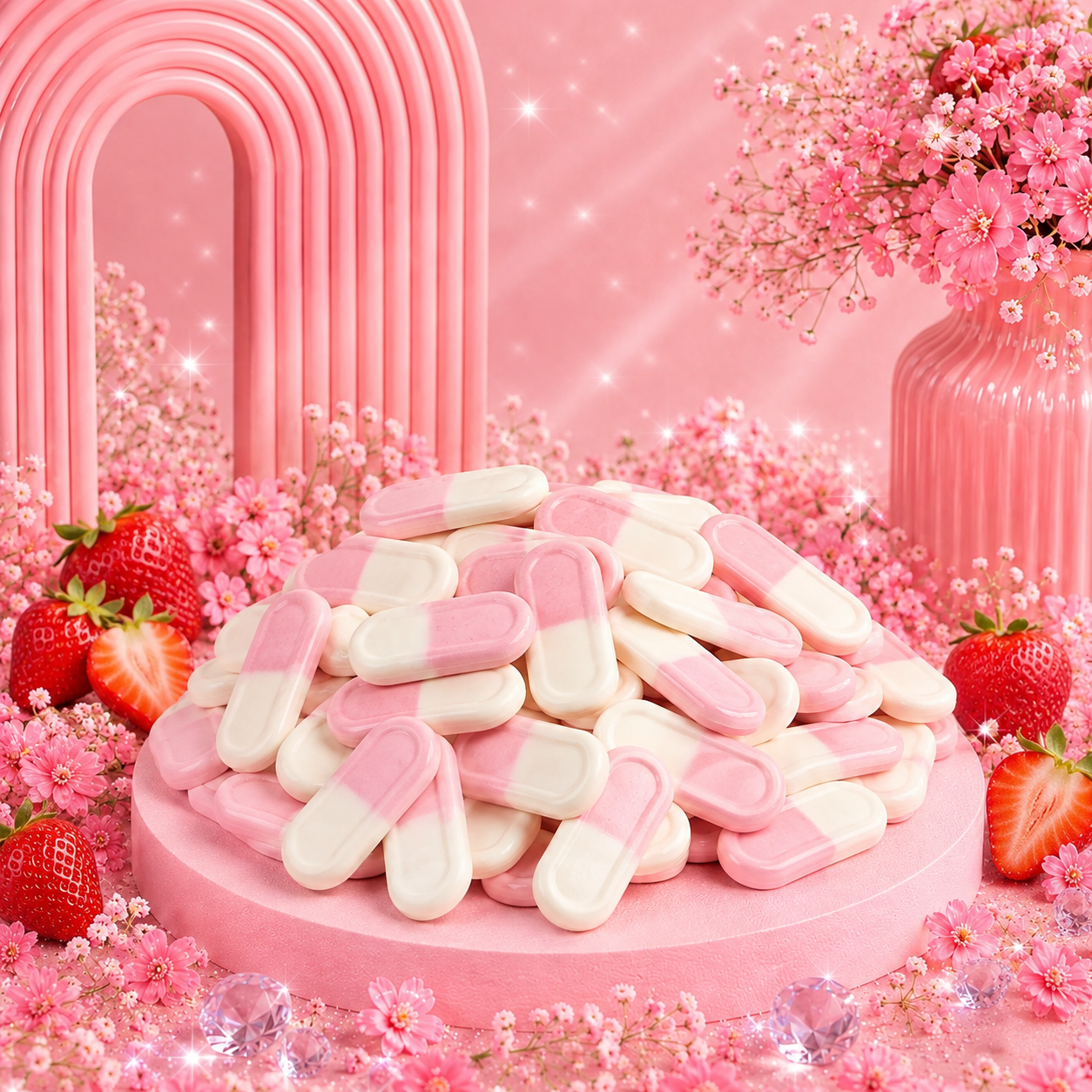 🌸 Briquettes Fraise - 100g 🌸