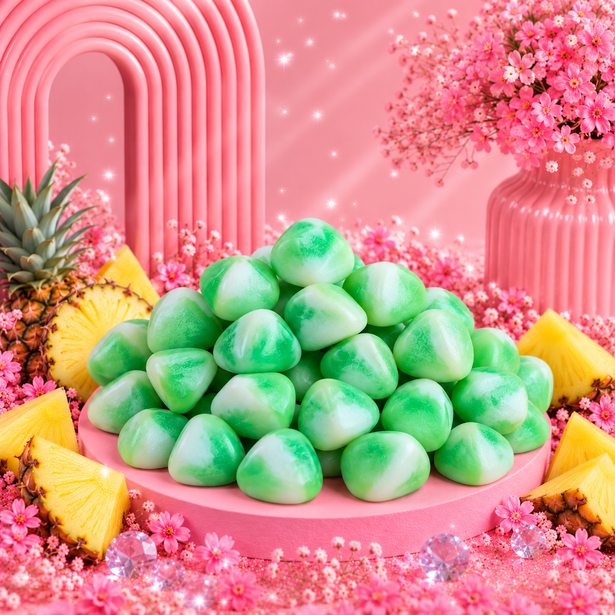 🌸 Bisous Twist Ananas – 100g 🌸