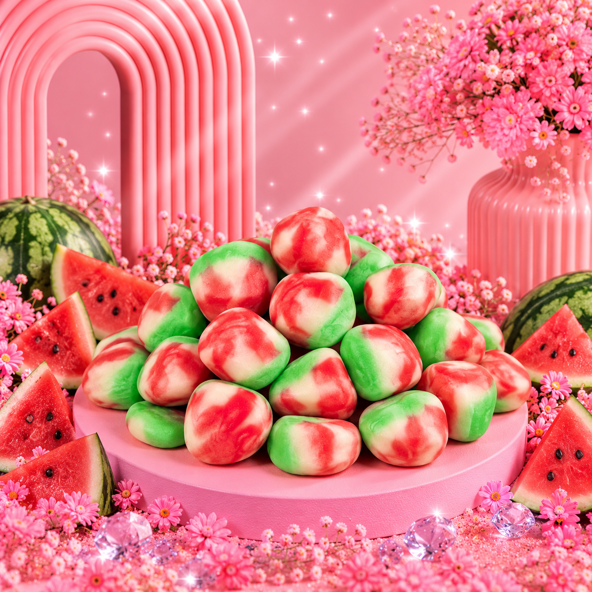 🌸 Bisous Twist Pastèque – 100g 🌸