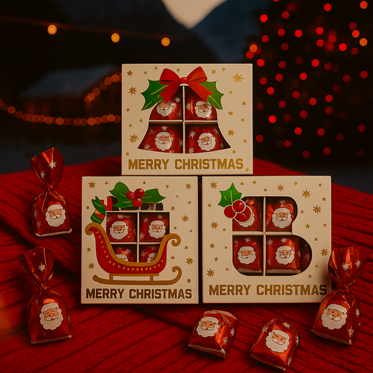 ✨ Coffret de Noël – 16 Chocolats Papillotes 🎁🍫