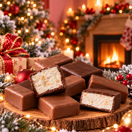 🍫 Nougat Tendre Cacahuètes & Chocolat – x5 🤎🥜