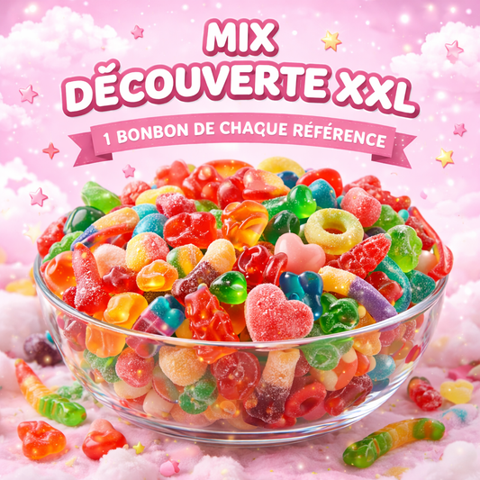 🎀🍬 MIX DÉCOUVERTE – 1 Bonbon de chaques références - 1,4 KG🍬🎀
