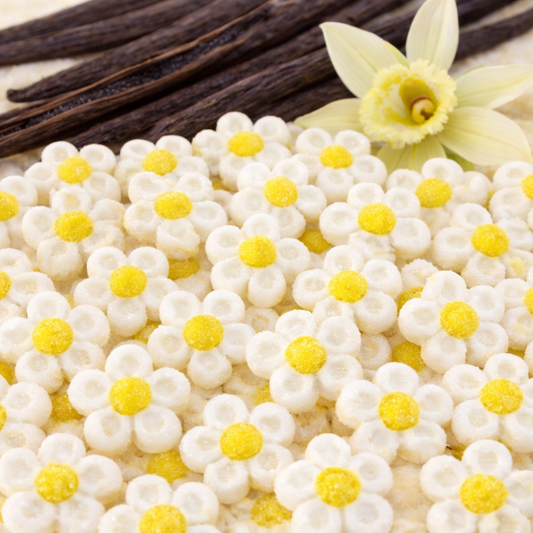 Fleurs blanches  Marshmallow - 5 pièces 🍬