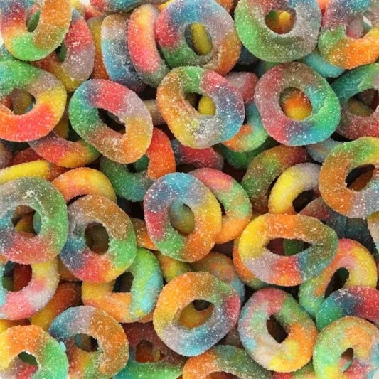🌸🍭 Anneaux Multicolores Acide 🍭🌸 100g