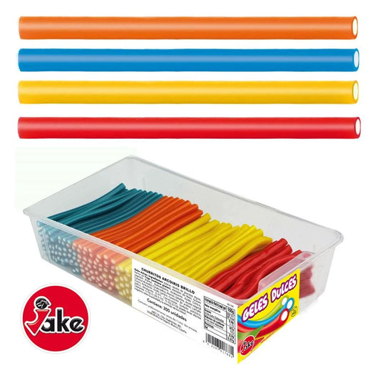 Tubes au fruits lisses - 4 pièces  🍬