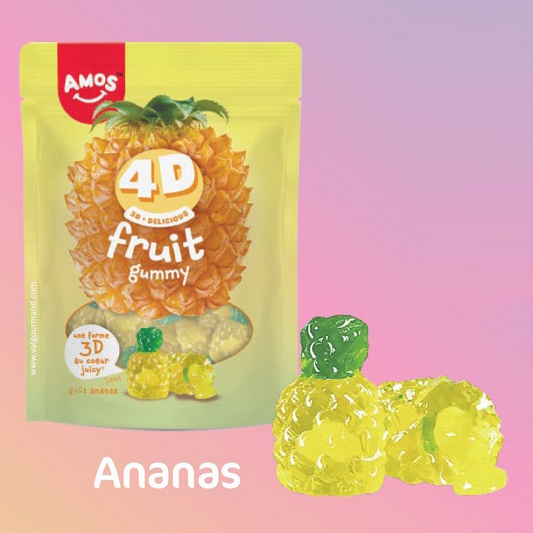 4D Fruit Gummy Ananas - 1 sachet 🍬